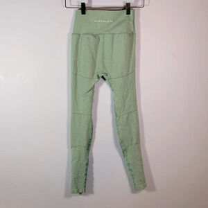 Alphalete size medium Womens compression leggings ocean blue green